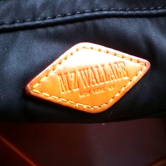 MZ Wallace crossbody or shoulder bag, leather trim red satin inner  liner - Picture 3 of 10